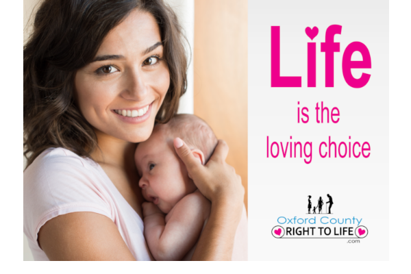 Life is the loving choice postcard